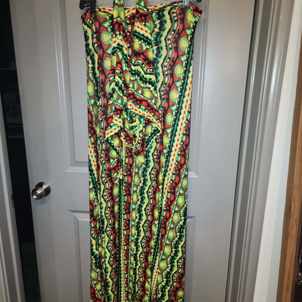 Colorful Patterned Maxi Skirt - Picture 2 of 5